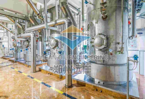 Peralatan Fraksionasi Kering Kelapa Sawit RBD 3m Nozzle Tinggi Peledakan Pasir