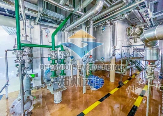 220V / 380V Pabrik Penyulingan SS Minyak Goreng Dan Baja Karbon Sepenuhnya Otomatis