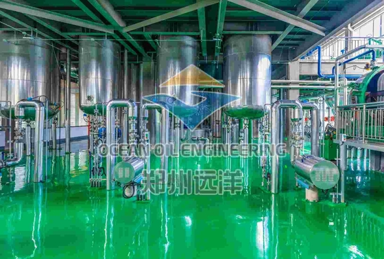 ISO9001 Mesin Pembuatan Minyak Makanan 1000T/D Dengan Sistem Kontrol PLC