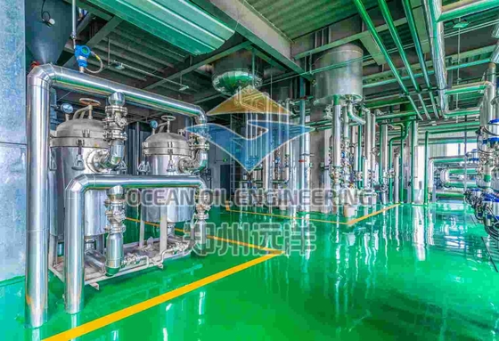 200 - 500TPD Peralatan pemurnian minyak makan untuk kapasitas produksi minyak