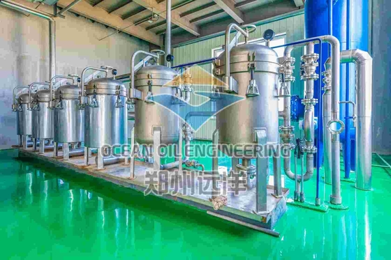 ISO9001 Sertifikasi Peralatan Pemurnian Minyak Makan Produksi 500-1000T/D