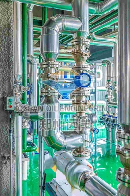 ISO9001 Pabrik Fraksi Pengeringan Minyak Sawit 40m2 Area Filter Untuk Hasil Kualitas