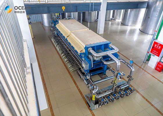 Filter membran Antarmuka Mesin Manusia Tekan Plat Frame Filter Press