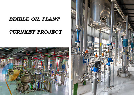 1000TPD Otomatis Lini Produksi Peralatan Pengolahan Minyak Goreng Baja Karbon