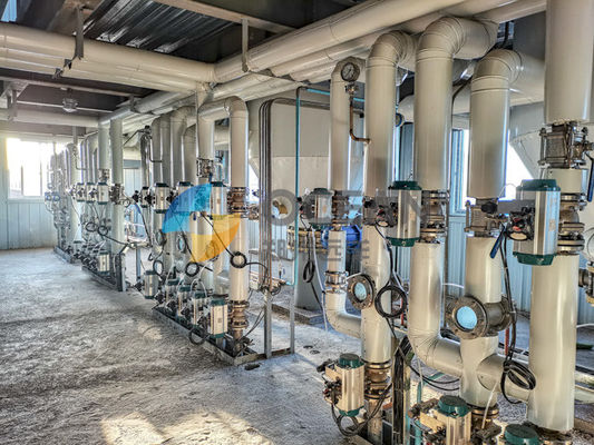 Pemurnian Kimia Sepenuhnya Otomatis Minyak Goreng 1000-1500 Ton / Hari