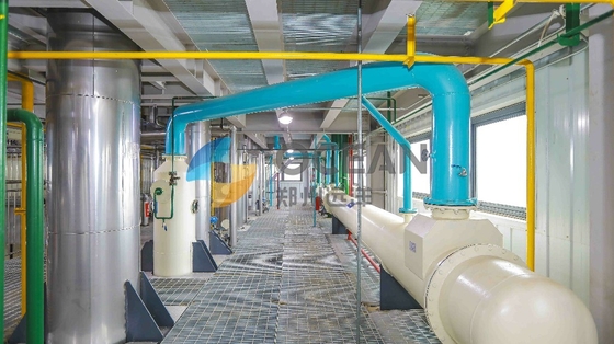 Peralatan Pengolahan Minyak Goreng Fiberglass Otomatis 1000TPD Lini Produksi Minyak Goreng