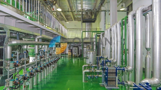 Memasak Pabrik Penyulingan Minyak Nabati Penghematan Energi 1500TPD OEM
