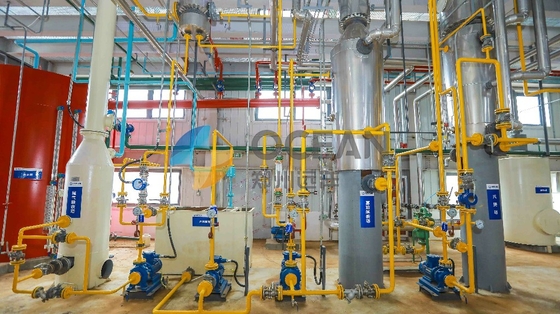 Memasak Pabrik Penyulingan Minyak Nabati Penghematan Energi 1500TPD OEM