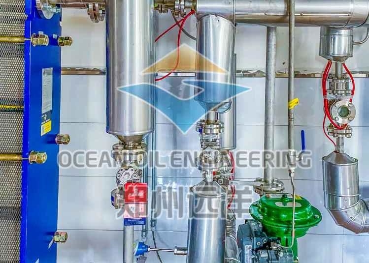 Pabrik Penyulingan Minyak Nabati Otomatis ISO9001 304 500TPD Untuk Minyak Jagung